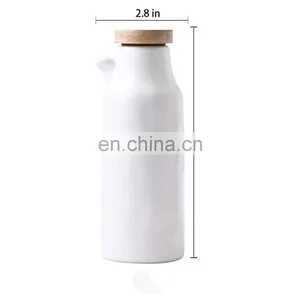 White Black Ceramic Seasoning Cooking Olive Oil Soy Sauce Cruet Bottle Herb & Spice Tools thumbnail-2