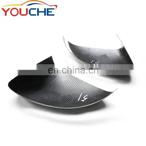 Matt Black Dry Carbon Fiber Mirror Cover for Mercedes GLC Class W253 S Class W222 C Class W205 E Class W213 W238 thumbnail-4