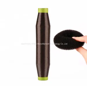 0.155mm Black Color Nylon Monofilament Yarn For Hair Bun thumbnail-2
