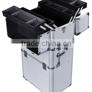 For Beauty Makeup Cosmetic Storage! Stylish & Big Storage Aluminum Trolley Case thumbnail-1