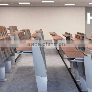 Aluminium Alloy Leg Patented Folding School Desks and Chairs for University TC-982-E thumbnail-6