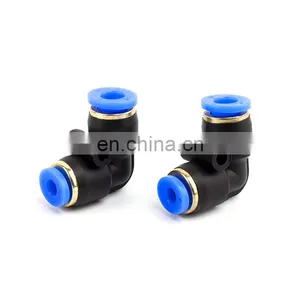 SNS SPVN Series Pneumatic Push In Connect Fitting Elbow Pipe Tube Reducer Quick Connector thumbnail-1