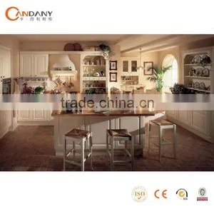 Solid Wood Kitchen Cabinet for Home or Hotel,prefabricated Kitchen Cabinets thumbnail-1