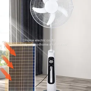 16 Inch Rechargeable Solar Floor Fan Large Capacity Battery With Lighting Mobile Phone Charging Emergency Standing Fan（Wechat:13510231336） thumbnail-2