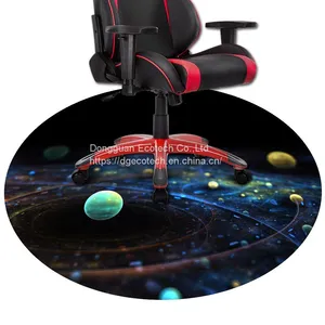 Non Slip Natural Rubber Foam Gaming Floor Protecting Gaming Zone Chair Mat Desk Mat Office Rolling Chair Mat thumbnail-5