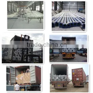 Q235 Steel Galvanized Street Lighting Pole With Spray Coated thumbnail-4