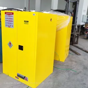 High-Visibility Yellow Flammable Cabinet-FCL537 |Adjustable Galvanized Shelves & Key Lock for Chemical Laboratories thumbnail-2