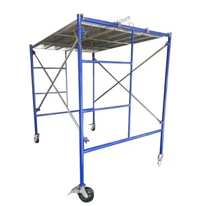 Construction Powder Coated/Hot Dip Galvanized Mobile Guard Rail H Frame Scaffolding Set thumbnail-3