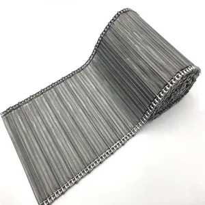 High Temperature Resistant Stainless Steel Wire Mesh Chain Conveyor Belt for Instant Noodles Transportation thumbnail-5
