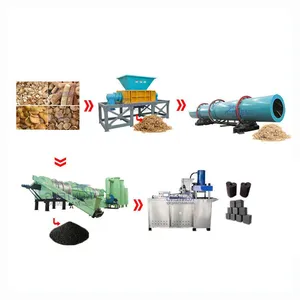 Ecological Coal Making Machine Automatic Charcoal Cube Briquette Making Machine EPC thumbnail-1