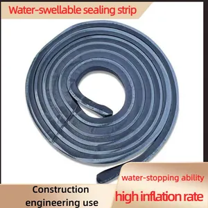 Rapid Sealing Water Swelling Rubber Waterstop Strip Anti Erosion Waterproof Strip for Underground Pipe Gallery thumbnail-2