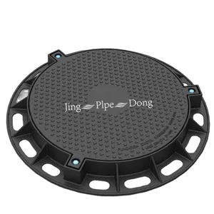 Jingdong Round Sand Casting Ductile Cast Iron Recessed Manhole Cover and Frame Mould ISO 9001 Certified Safe thumbnail-2