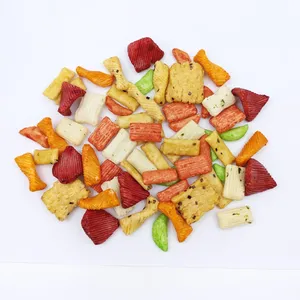 Crunchy Assorted Japanese Style Rice Cracker Mix Multiple Shapes and Colors for Wholesale Snack Distributors thumbnail-5