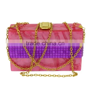 2015 Acrylic Display Box Clutch Frame Lady Evening Bag thumbnail-2