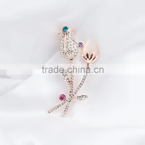 Hot Selling Mens Lapel Flower Pin Brooches for Suits Brooch Pin Color Flower Brooch thumbnail-2