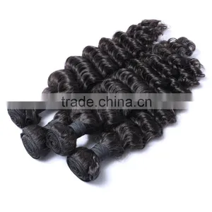8A Natural Black 100% Virgin Deep Wave Malaysian Hair Bundles Supplier's Choice thumbnail-4
