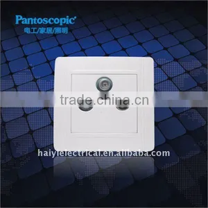 European Style tv Socket With Male and Female thumbnail-1