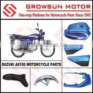 Suz. AX100 Motorcycle Parts, Fuel Tank, Side Cover, Rear Cover thumbnail-1