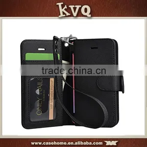 New Arrival Flip Leather Cover Wallet Case for Iphone6 Plus/6s Plus With Kickstand and Strap thumbnail-3