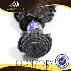 Natural Black Color Afro Curly Remy Malaysian Human Hair Extension thumbnail-5