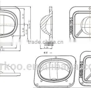5050 Type 2 Silicon Focus Streetlight Lens DK24-146*88-TP-II-S thumbnail-2