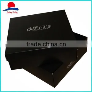 Black Cardboard Matte Gift Box With Lid thumbnail-1