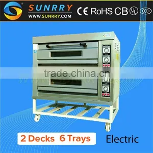 Hot Sale 2 Decks 6 Trays Electric Commercial Cake Baking Oven Used Bakery Oven thumbnail-1