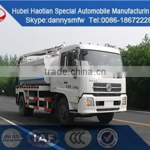 Dongfeng Vacuum Suction Sewage Truck 8-12m3 Fecal Tank Truck for Sale DFL thumbnail-2