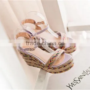 Wedge Heel Shoes Women Height Increasing Shoes New Arrival Ladies Wedge Heel Shoes thumbnail-2