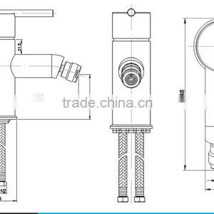 Women Use Special Single Handle Brass Mono Bidet Mixer Tap thumbnail-2