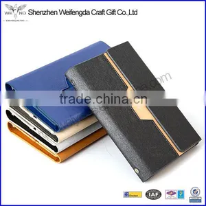 High Quality pu Leather Notebook Hardcover Ring Binder thumbnail-1