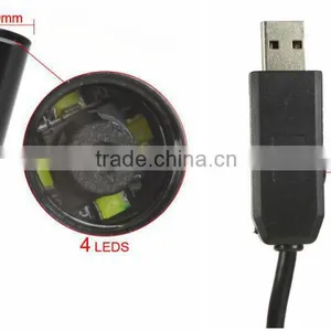 20M Cable Length Inspection Camera IP66 Waterproof 10mm Lens Mini USB Endoscope Camera Borescope Tube Snake Scope 4 LEDs thumbnail-2