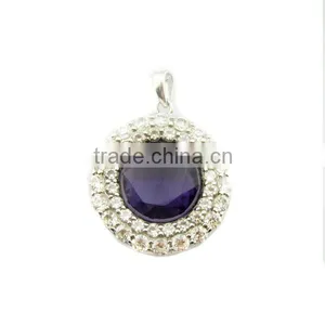 Sterling Silver Amethyst Pendant thumbnail-1