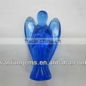 Blue Cherry Quartz Carved Angel thumbnail-1