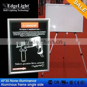 EdgeLight AF30 LED Lighting Box Indoor Shopping Mall Ultra Slim Frame Light Box Single Side View LED Advertising Board thumbnail-1