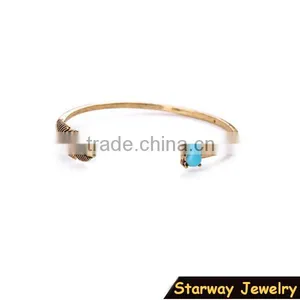 >>New Arrival Fashionable Bohemian Open Bracelet Leaf Bracelet/ thumbnail-1
