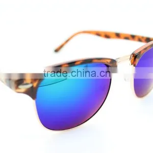Custom Your Own Sunglasses Metal Sunglasses Greeen Mirro Sunglasses thumbnail-3