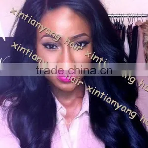 Gorgeous Celebrity Wig #1 Jet Black Natural Wave, Peruvian Hair Lace Front Wig thumbnail-1