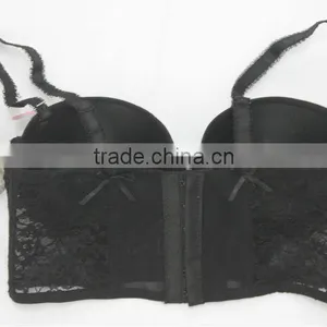 Women Hot Elegant Push Up Lace Strapless New Design of Bra thumbnail-2