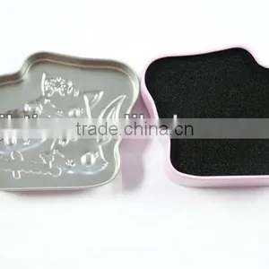 Mickey Mouse Pattern Pink Shaped Tin Box thumbnail-1