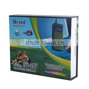 Meind 90W Automatic Universal Laptop Adapter AC/DC With LCD Screen+USB thumbnail-2