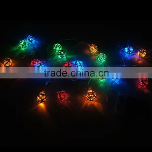 Euro Style 20 RGB Multicolor Silver Handmade Led Ball String Lights Fairy Wedding MAS Patio Deco Lamp thumbnail-1