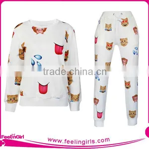 Good Quality & Reasonable Price Emoji Digital White Print Hoody thumbnail-3