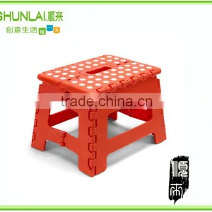 Sturdy Folding Step Stool 9" Height Easy Fold & Storage thumbnail-1