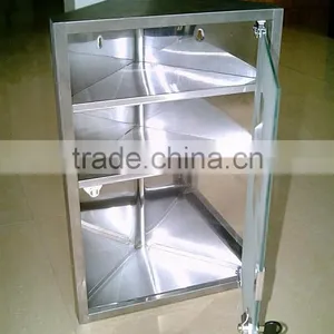 Polished 3 Shelf Metal Medicine Box Triangle Metal Medicine Chest First Aid Kit Steel Medical Box thumbnail-5