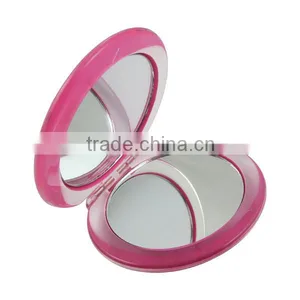 . Double Sided Round Pocket Makeup Mirror thumbnail-3