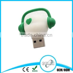 So Cute and Colour Fashion Silicone Material Usb Flash Drive thumbnail-2