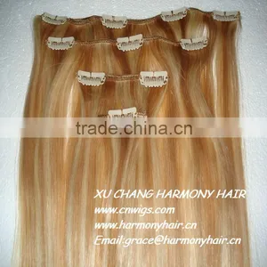 QUALITY REMY Mixed Color Clip on Indian Hair Extensions thumbnail-1