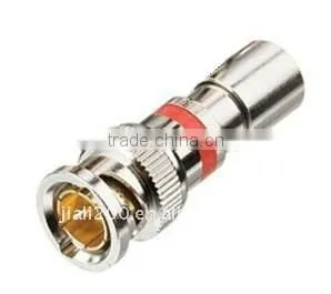 RG58 Male BNC Compression Connector Red thumbnail-1