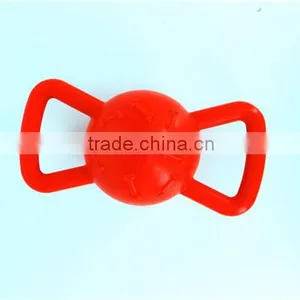 Two Ring Soft Rubber Dog Toy With Giggle Sound Dog Dog Squeaky Toy Sound thumbnail-1